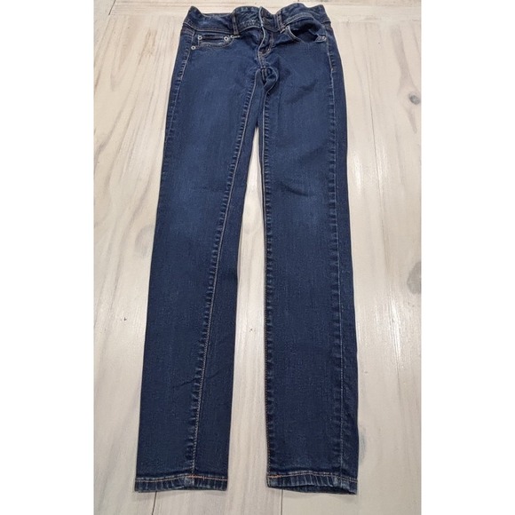 American Eagle Womens Skinny Jeans Size 2 Dark Wash Stretch Denim - Picture 2 of 11